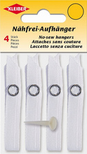 Image KLEIBER Nähfrei-Aufhänger, Polyester, weiß