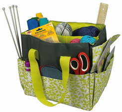 Image KLEIBER Bastel-/Handarbeitstasche, kiwi/grau