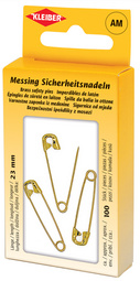 Image KLEIBER Sicherheitsnadeln, Farbe: messing, in Metalldose