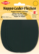 Image KLEIBER Nappa-Lederflecken oval, 100 x 125 mm, schwarz