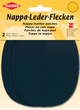 Image KLEIBER Nappa-Lederflecken oval, 100 x 125 mm, dunkelblau