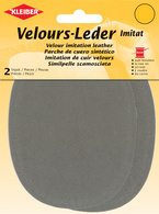 Image KLEIBER Velour-Leder-Imitat, 100 x 130 mm, taupe