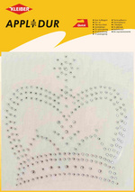 Image KLEIBER Strass-Applikation XL "Krone", 135 x 145 mm