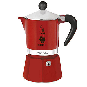 Image BIALETTI Rainbow Espressokocher rot, 1 Tasse