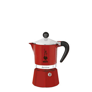 Image BIALETTI Rainbow Espressokocher rot, 3 Tassen
