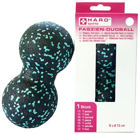 Image HARO Faszien-Massage-Duoball, schwarz/mint