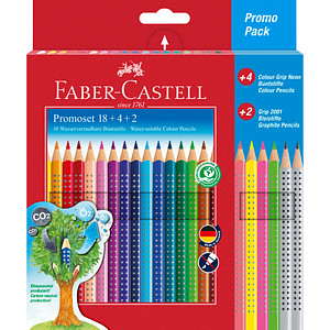 Image FABER-CASTELL Dreikant-Buntstifte Colour GRIP, Promoetui