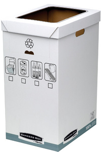 Image FELLOWES R-Kive System Recycle Bin - Grau - Weiß - 300 x 500 x 600 mm - 300 x 5