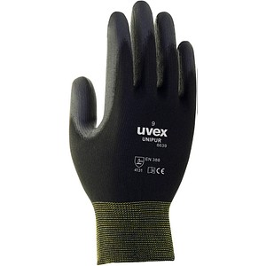 Image uvex unisex Arbeitshandschuhe Unipur 6639 schwarz Größe 11 1 Paar