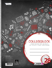 Image LANDRÉ Collegeblock "college" DIN A4, kariert, 80 Blatt