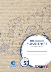Image LANDRÉ Vokabelheft Recycling, DIN A5, 2-spaltig, 32 Blatt