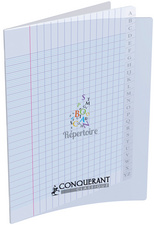 Image CONQUERANT CLASSIQUE Répertoire 170 x 220 mm, seyès,96 pages