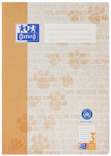 Image Oxford Schulheft "Recycling", DIN A4, 16 Blatt, Lineatur 3