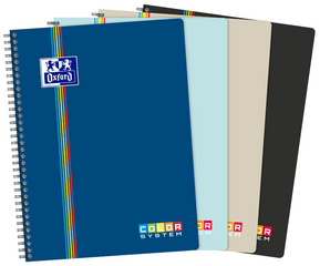 Image Oxford Cahier reliure intégrale COLOR SYSTEM, A4+, seyès