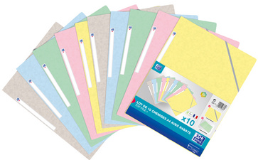 Image Oxford Eckspannermappe Top File+, Pastell, 10er Pack