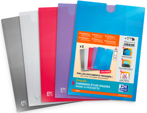 Image Oxford EasyGo Dokumentenhülle HAWAI, DIN A4, farbig sortiert