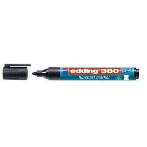 Image EDDING Flipchartmarker 380 Schwarz (4-380001)  Strichbreite 1,5-3mm