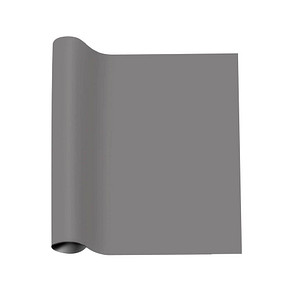 Image plottiX PremiumFlock Aufbügelfolie hellgrau Flock-Folie 32,0 x 50,0 cm,  1 Rolle
