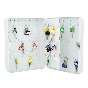 Image ROTTNER TS93 Schlüsselkasten grau mit 93 Haken Zylinderschloss