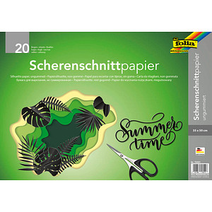 Image folia Scherenschnittpapier, 350 x 500 mm, schwarz