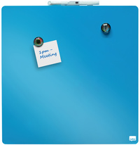 Image nobo Weißwandtafel, quadratisch, (B)360 x (H)360 mm, blau