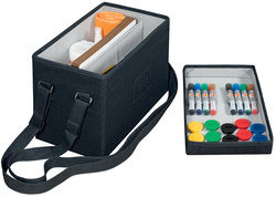 Image nobo Weißwandtafel-Zubehörtasche, bestückt, anthrazit