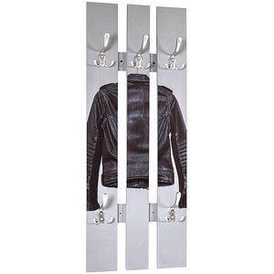 Image HAKU Möbel Wandgarderobe 17866 Motiv Holz 5 Haken 40,0 x 100,0 cm