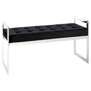 Image HAKU Möbel Sitzbank 18583 schwarz Stoff 100,0 cm