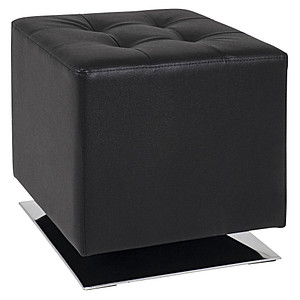 Image HAKU Möbel Hocker 30588 schwarz Kunstleder