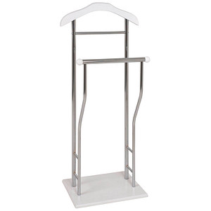 Image HAKU Möbel Herrendiener 38349 weiß Metall 45,0 x 110,0 cm