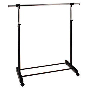 Image HAKU Möbel Rollgarderobe 44530 schwarz Metall 94,0-145,0 x 95,0-170,0 cm