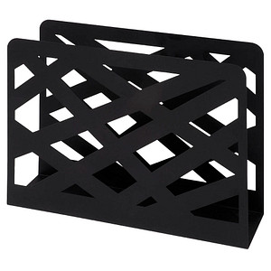 Image HAKU Möbel Zeitungsständer 44596 schwarz Metall, DIN A4