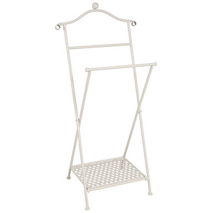 Image HAKU Möbel Herrendiener 81316 weiß Metall 46,0 x 98,0 cm