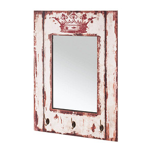 Image HAKU Möbel Wandgarderobe 89993 Motiv Holz 3 Haken 52,0 x 80,0 cm
