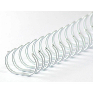 Image 50 LMG Drahtbinderücken weiß für 120 Blatt