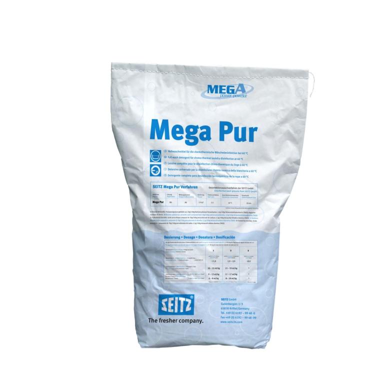 Image Mega Pur 60 | 20 kg pulverförmiges Vollwaschmittel für die chemothermische Wäschedesinfektion bei 60-65°C