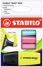 Image STABILO Textmarker BOSS MINI, 3er Karton-Etui