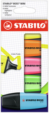 Image STABILO Textmarker BOSS MINI, 5er Karton-Etui