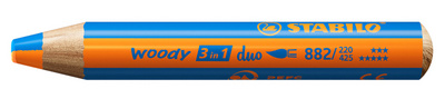 Image STABILO Multitalentstift woody 3 in 1 duo, orange/mittelblau