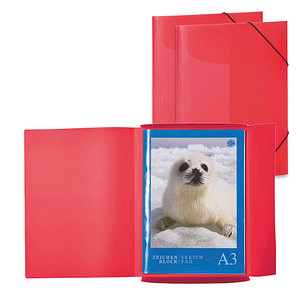 Image 3 HERMA Zeichenmappen DIN A3 rot transparent