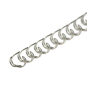 Image 100 LMG Drahtbinderücken silber für 50 Blatt