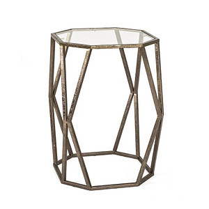 Image HAKU Möbel Beistelltisch Glas bronze 37,0 x 37,0 x 50,0 cm