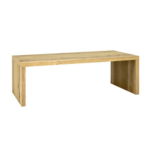 Image HAKU Möbel Couchtisch Holz eiche 120,0 x 60,0 x 40,0 cm