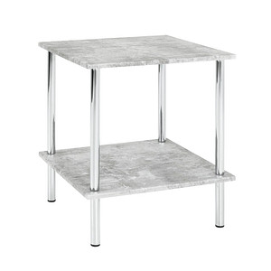 Image HAKU Möbel Beistelltisch Holz Betonoptik 39,0 x 39,0 x 45,0 cm