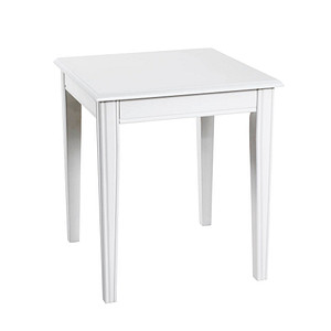 Image HAKU Möbel Beistelltisch Holz weiß 45,0 x 45,0 x 51,0 cm