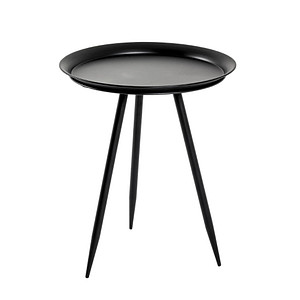 Image HAKU Möbel Beistelltisch Metall schwarz 44,0 x 44,0 x 54,0 cm