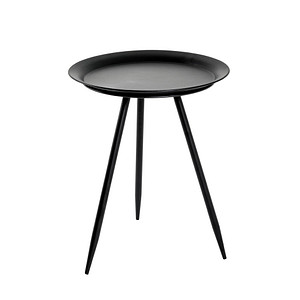Image HAKU Möbel Beistelltisch Metall schwarz 38,0 x 38,0 x 47,0 cm