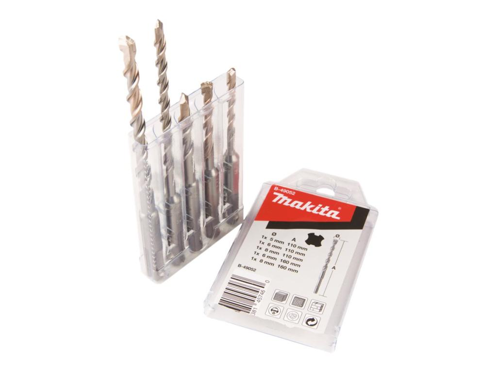 Image Makita V-PLUS Drill Set #2 - Bohrersatz - 5 Stücke - 5 mm, 6 mm, 8 mm - SDS-plu