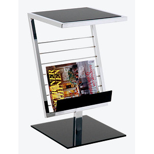 Image HAKU Möbel Beistelltisch Glas schwarz 36,0 x 30,0 x 60,0 cm