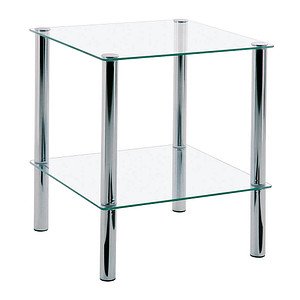 Image HAKU Möbel Beistelltisch Glas transparent 39,0 x 39,0 x 47,0 cm